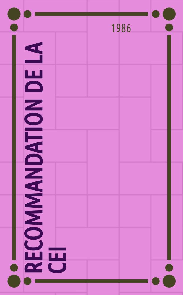 Recommandation de la CEI : Publication. 747–3–2 : Dispositif à semi-conducteurs