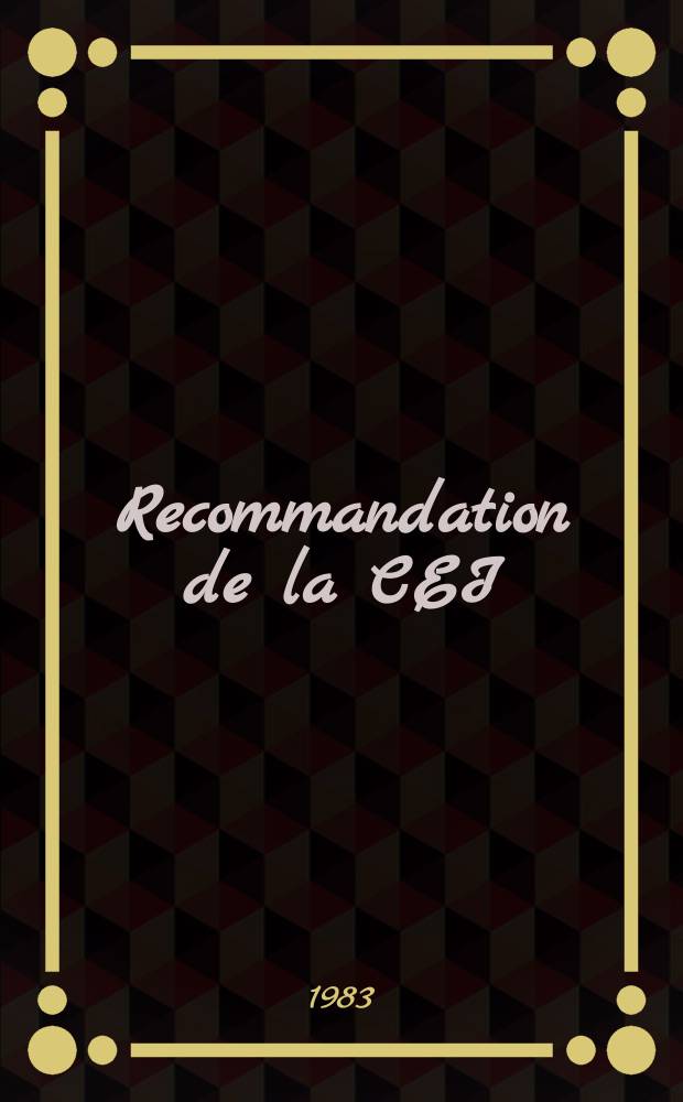 Recommandation de la CEI : Publication : Règles générales pour les positifs de protection à courant différentiel résiduel