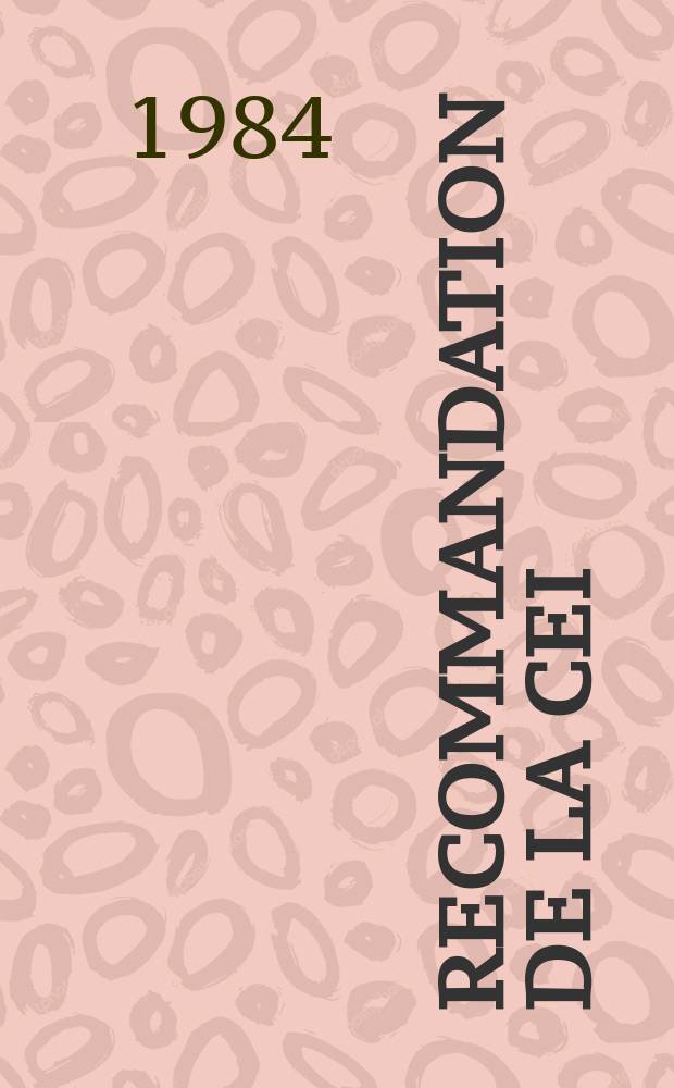 Recommandation de la CEI : Publication : Dispositifs de commande des véhicules électriques routiers