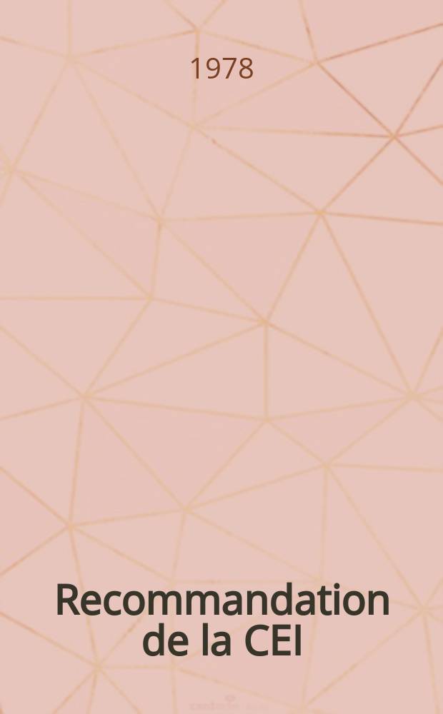 Recommandation de la CEI : Publication. 617–13 : Symboles graphiques pour schémas