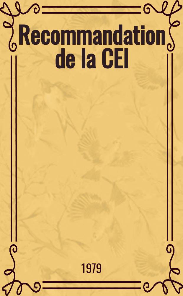 Recommandation de la CEI : Publication : Spécification pour la carton comprime et le papier comprime à usages électriques