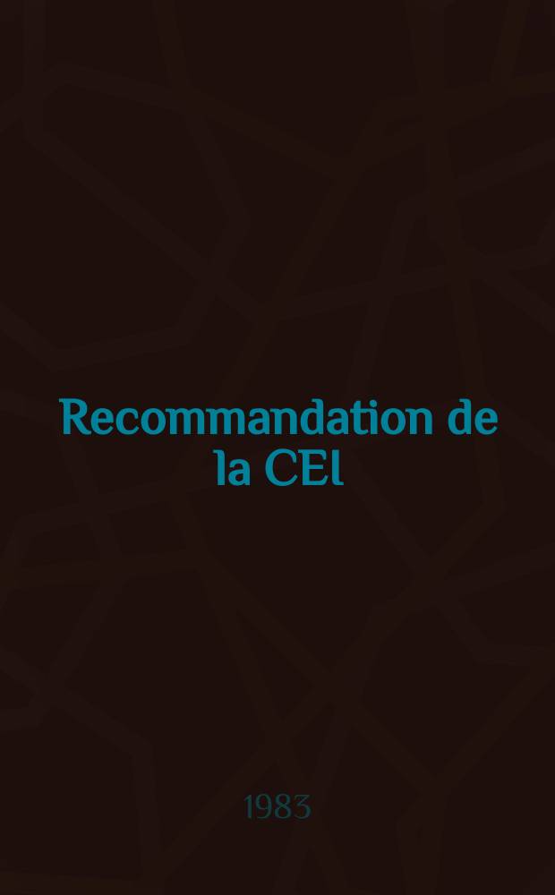 Recommandation de la CEI : Publication : Ensembles de traversée électrique dans les structures de confinement des centrales nucléaires