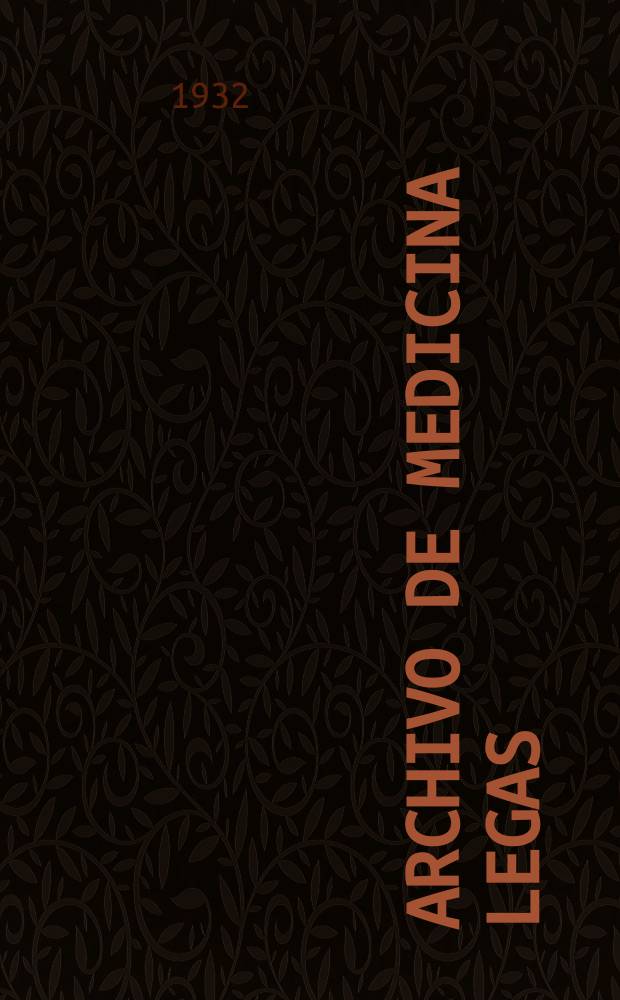 Archivo de medicina legas