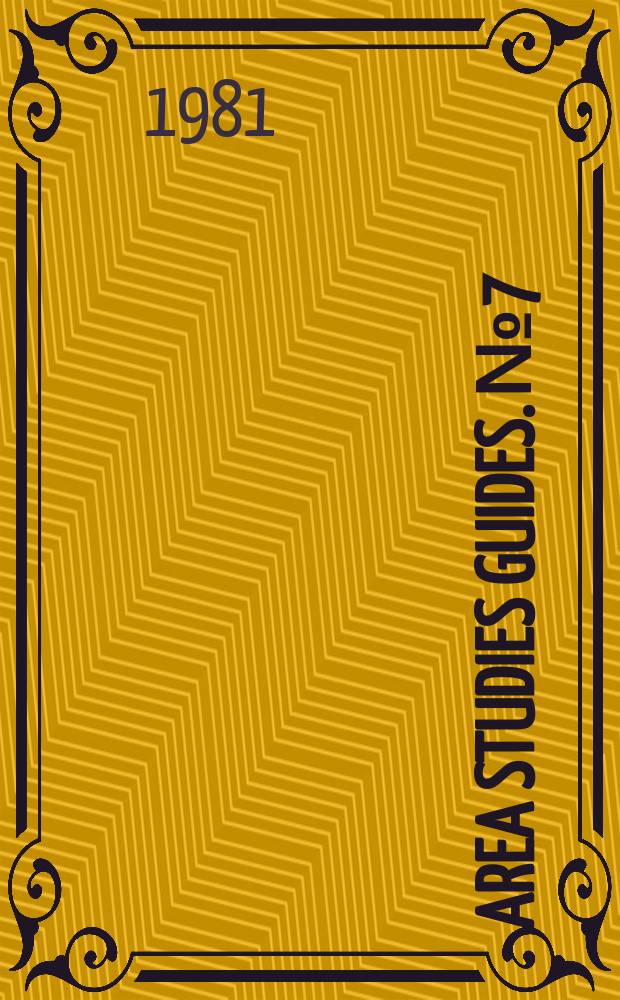 Area studies guides. №7 : Japan