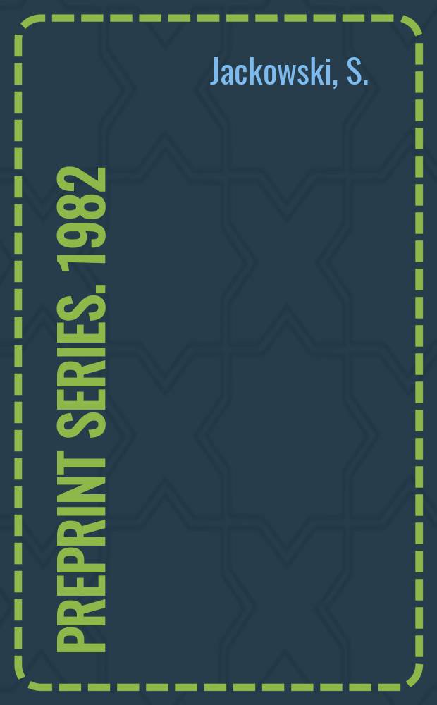 Preprint series. 1982/1983, №22 : Quillen decomposition for supports of equivariant...