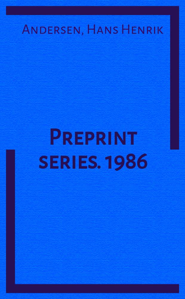 Preprint series. 1986/1987, №16 : A new proof of old character formulas
