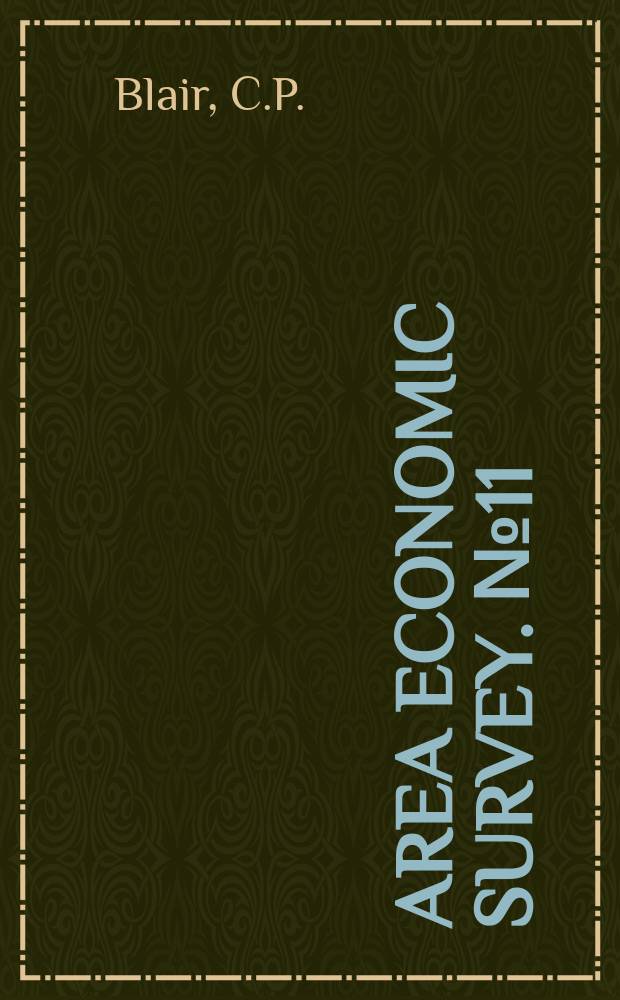 Area economic survey. №11 : Economic growth projections for the Dallas, Fort Worth, and Houston trading areas