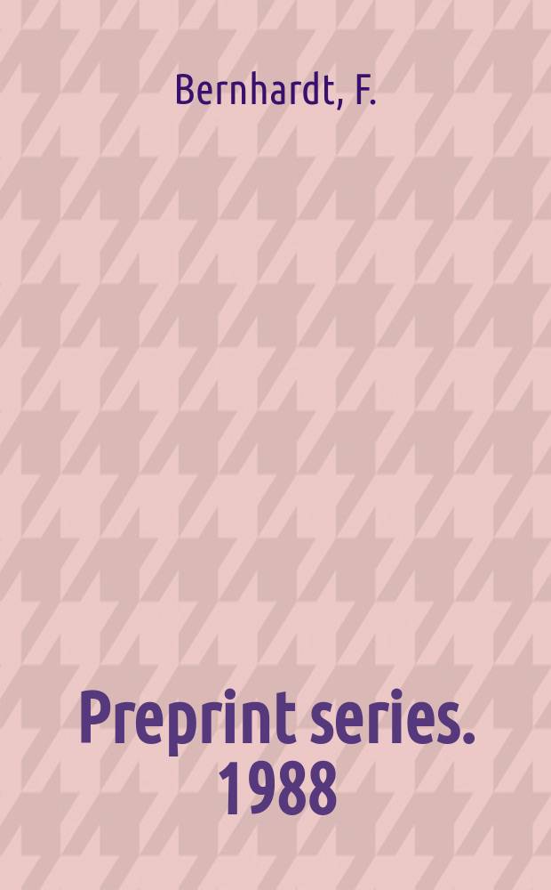 Preprint series. 1988/1989, №3 : The extended Golay Codes considered...