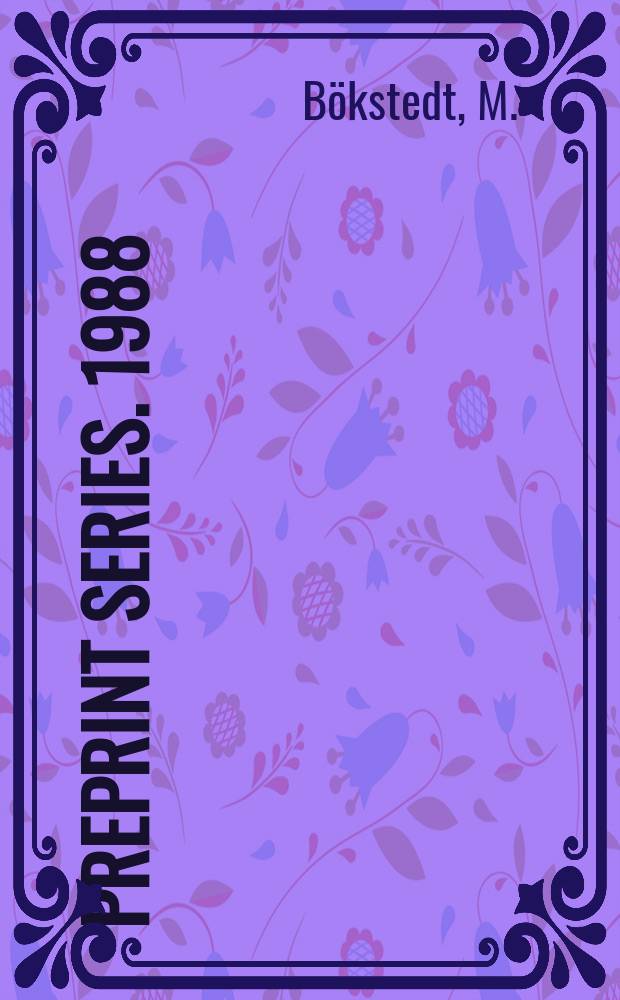 Preprint series. 1988/1989, №12 : The cyclotomic trace and the K-theoretic...