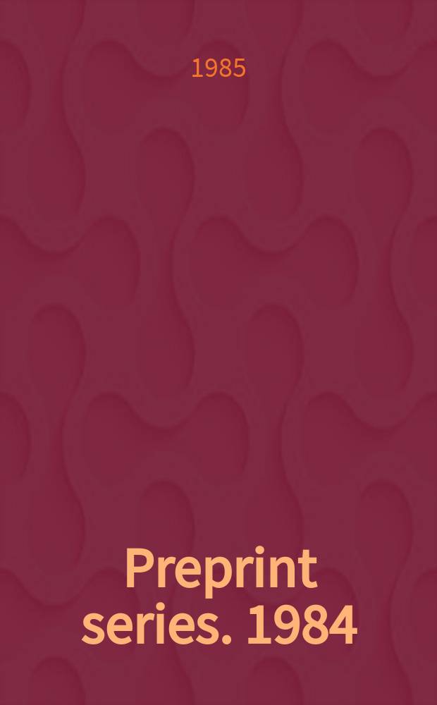 Preprint series. 1984/1985, №23 : Logorithmic descriptions of...