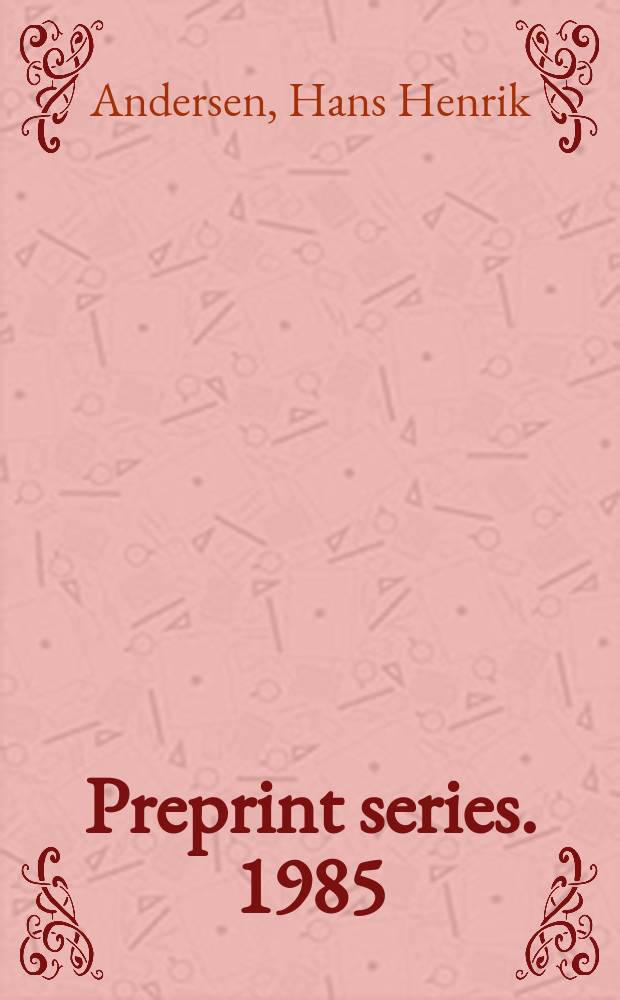 Preprint series. 1985/1986, №27 : Extensions of simple modules...