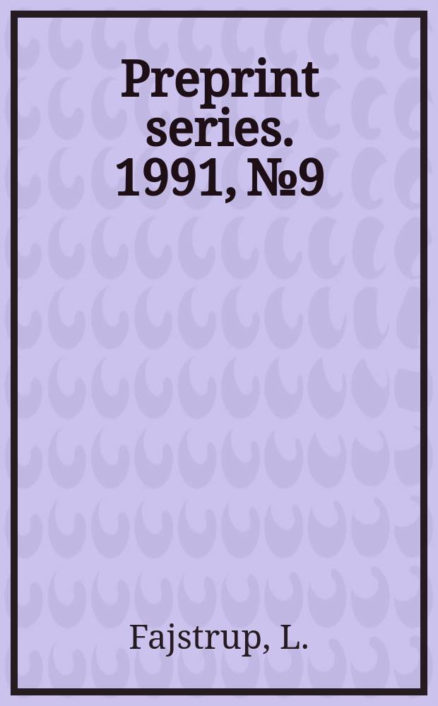 Preprint series. 1991, №9 : A Z/2 descent theorem for the algebraic K-theory...