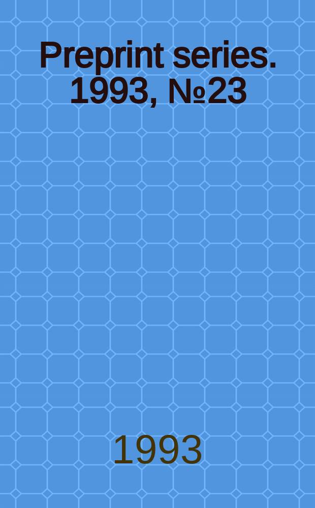 Preprint series. 1993, №23 : The state space of the K-group...