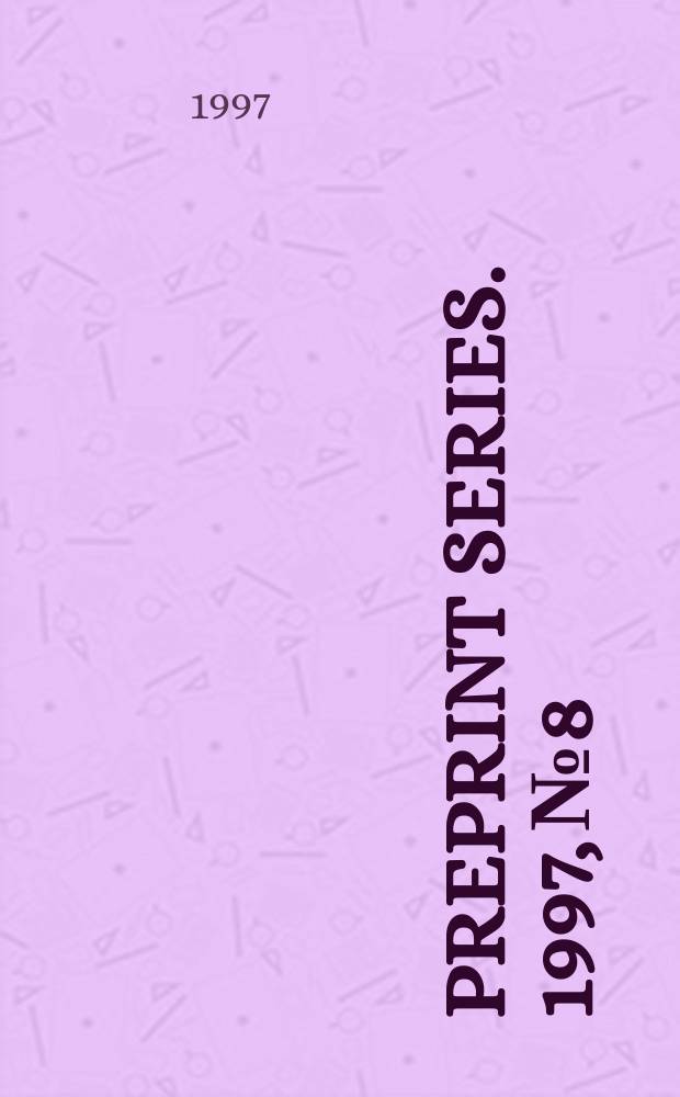 Preprint series. 1997, №8 : On Selberg's 1/4 conjecture for...