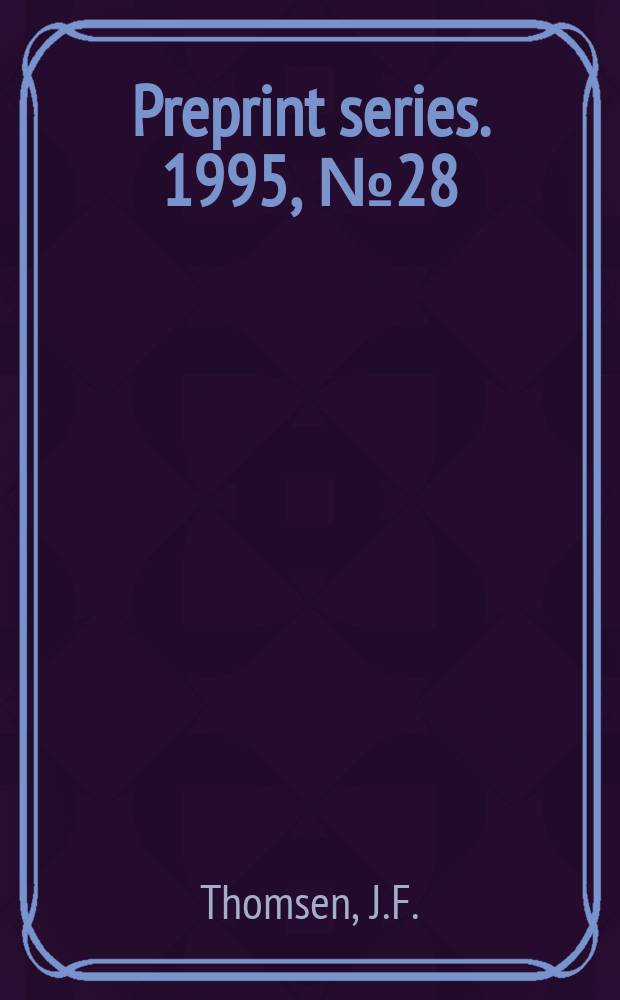 Preprint series. 1995, №28 : D-affinity and toric varieties