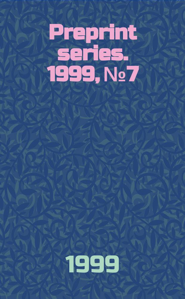 Preprint series. 1999, №7 : Higher skein modules