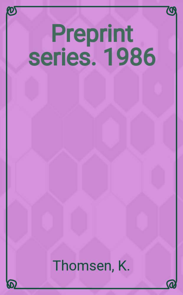 Preprint series. 1986/1987, №24 : Compact abelian prime actions...