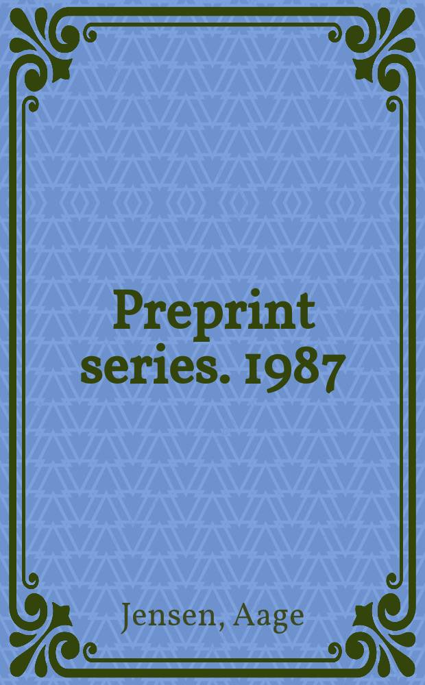 Preprint series. 1987/1988, №10 : Fundamental solutions...