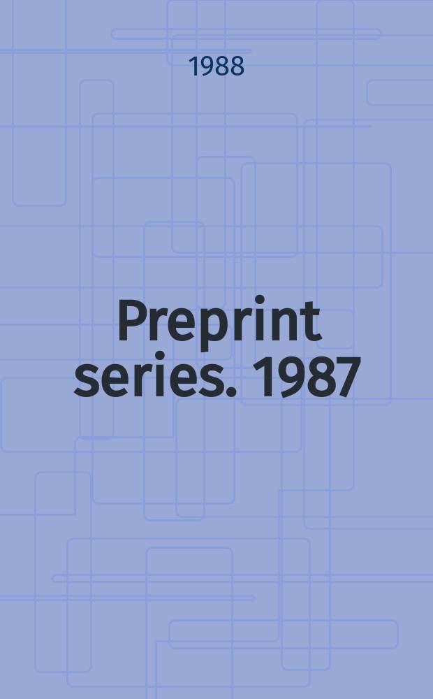 Preprint series. 1987/1988, №13 : On the discriminants of forms...