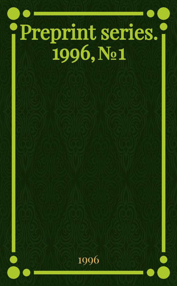Preprint series. 1996, №1 : Counting eigenvalues using coherent states with an application to Dirac and Schrödinger operators in the semi-classical limit