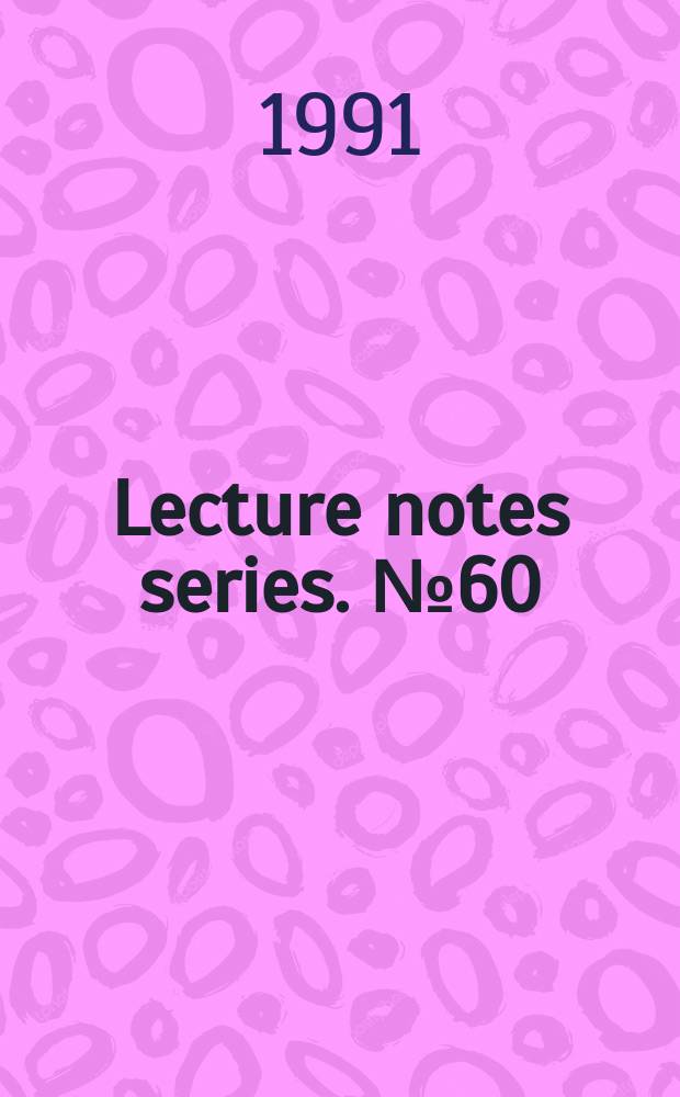 Lecture notes series. №60 : Lectures on crystallographic groups