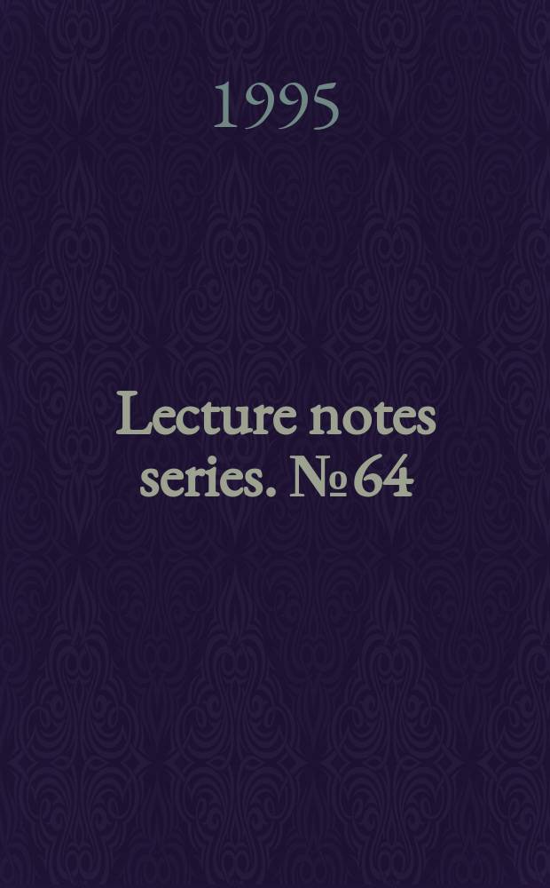 Lecture notes series. №64 : Rational points on curves over finite fields