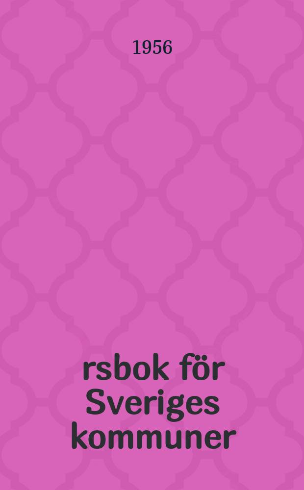 Årsbok för Sveriges kommuner