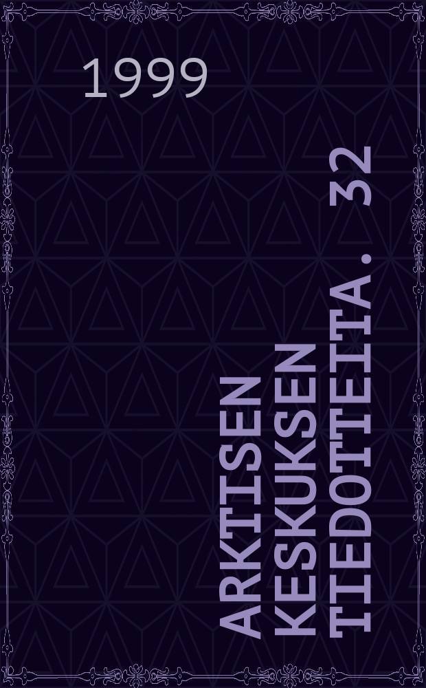 Arktisen keskuksen tiedotteita. 32 : Security in the European North- from "Hard" to "Soft"