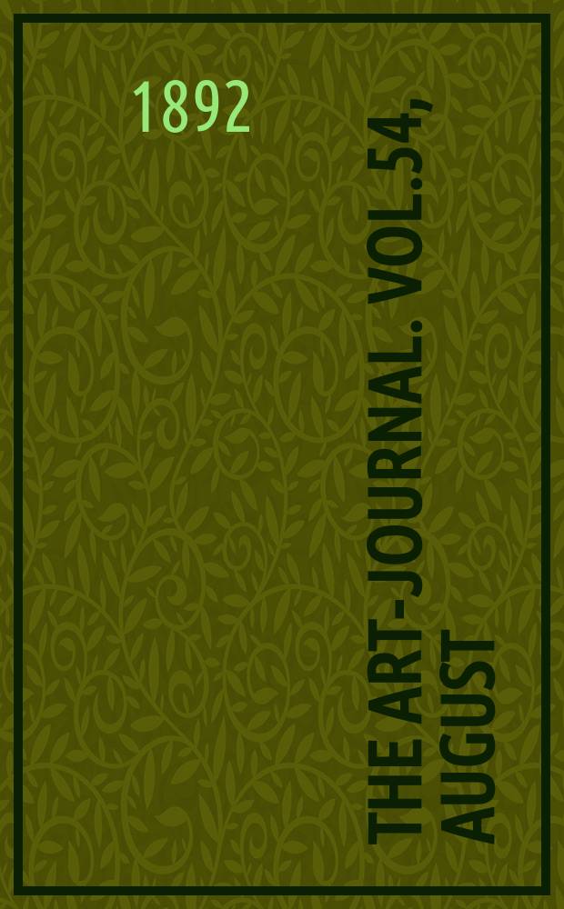 The Art-journal. [Vol.54], August