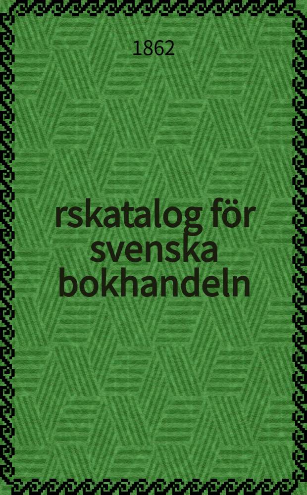 Årskatalog för svenska bokhandeln