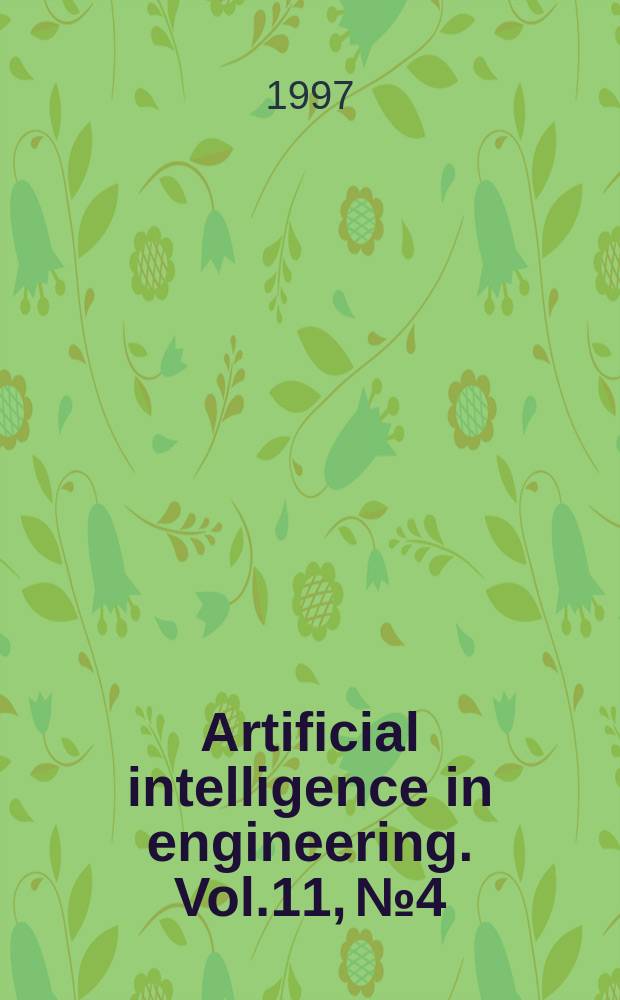Artificial intelligence in engineering. Vol.11, №4 : Applications of neural networks in process engineering