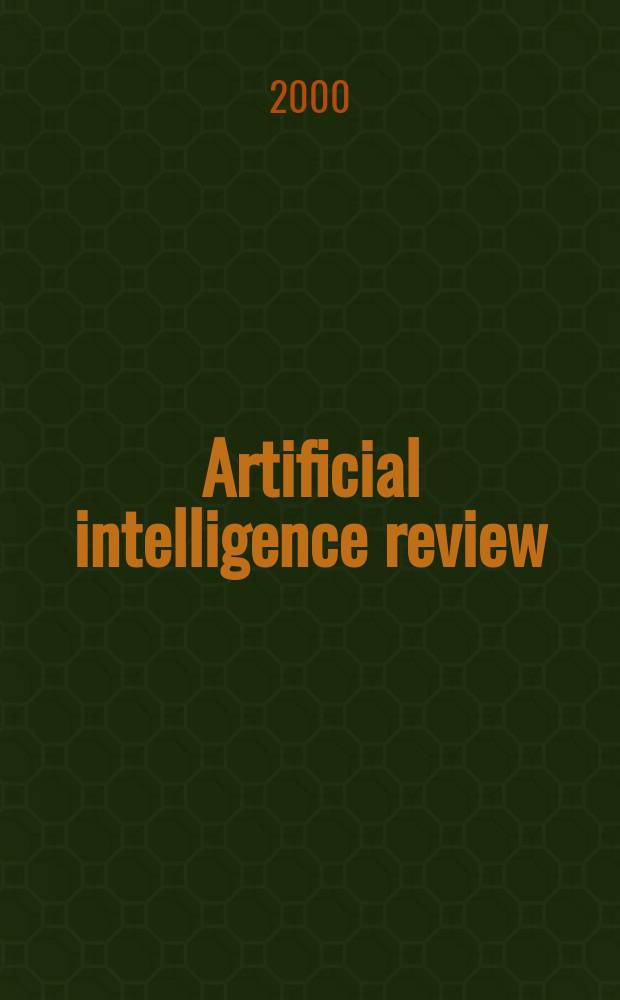 Artificial intelligence review : An intern. survey a. tutorial j. Vol.14, №3 : Intelligent help systems for UNIX