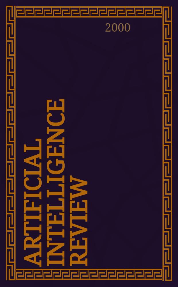 Artificial intelligence review : An intern. survey a. tutorial j. Vol.14, №6 : On the application of data mining