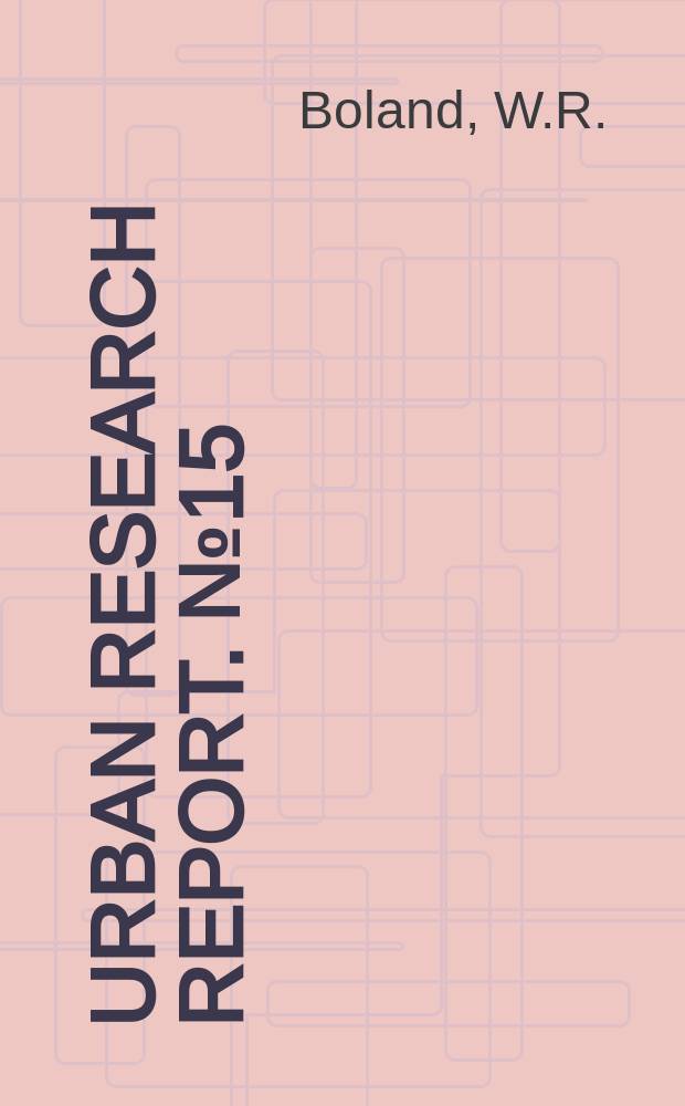 Urban research report. №15 : De facto school segregation and the student: a study of the schools in Connecticut's five major cities