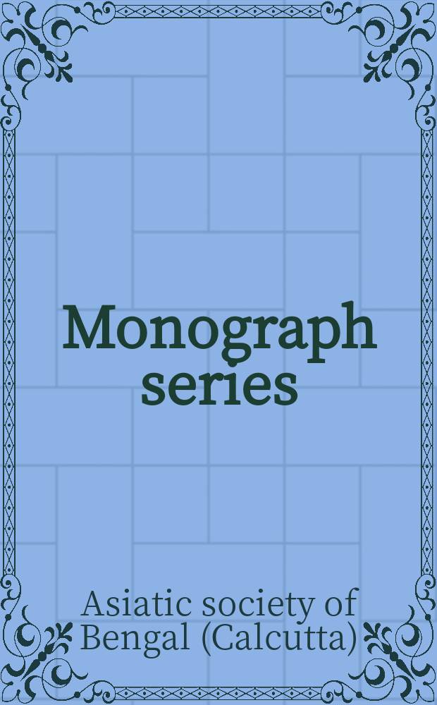 Monograph series