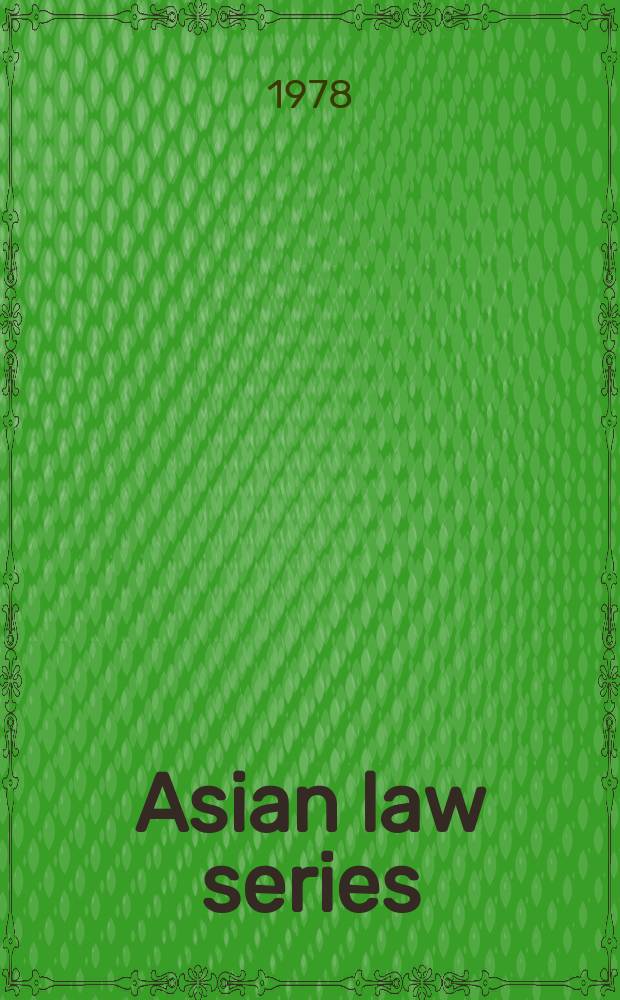 Asian law series