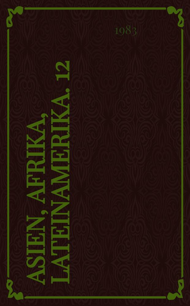 Asien, Afrika, Lateinamerika. 12 : Iran: from monarchy to republic