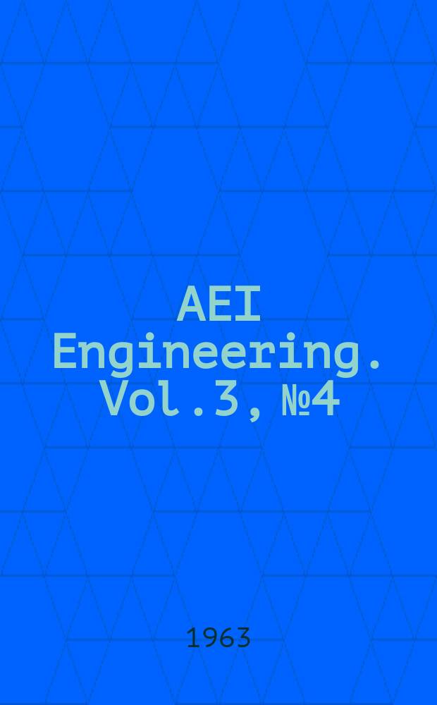 AEI Engineering. Vol.3, №4
