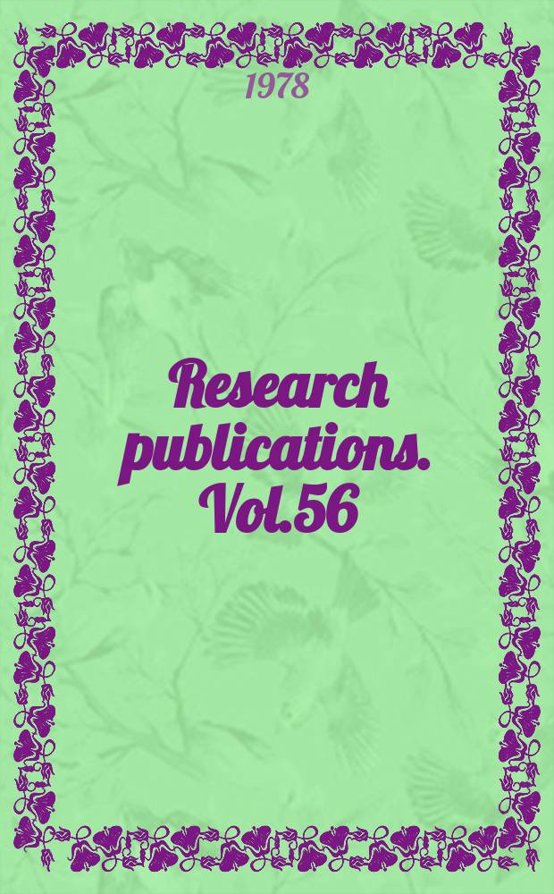 Research publications. Vol.56 : The Hypothalamus