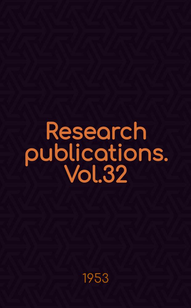 Research publications. Vol.32 : Metabolic and toxic diseases of the nervous system