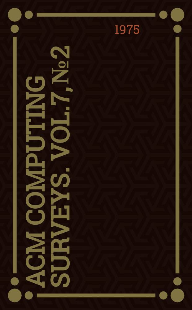 ACM computing surveys. Vol.7, №2 : A straightforward .... Microeconomics ...