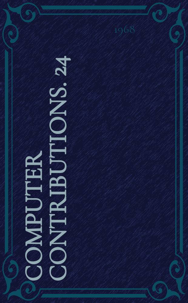 Computer contributions. 24 : Mathematical model and Fortran IV program for computer simulation of deltaic sedimentation