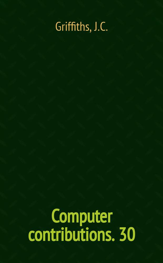 Computer contributions. 30 : Sampling a geological population