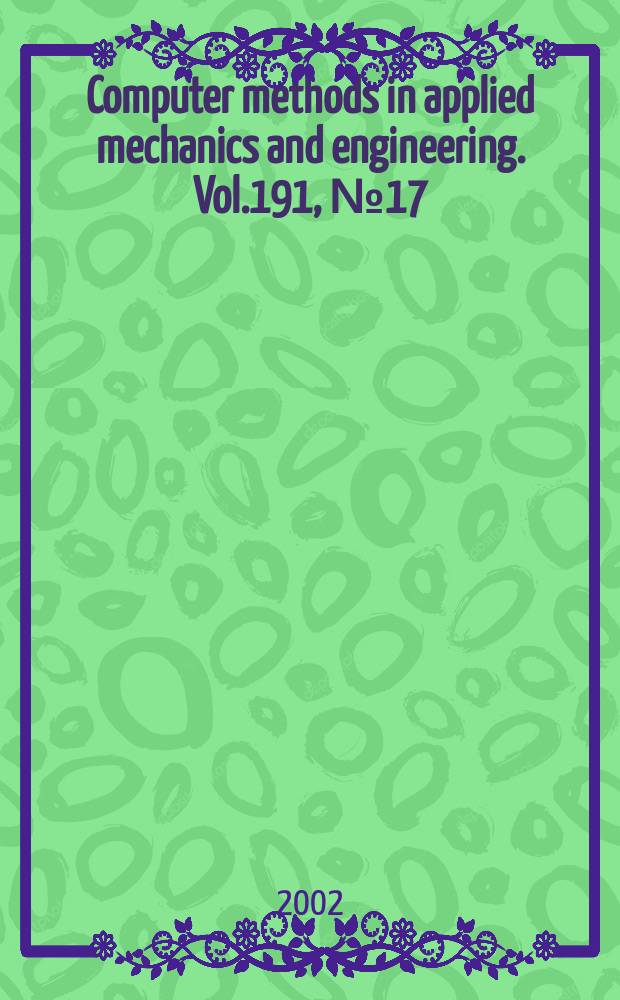 Computer methods in applied mechanics and engineering. Vol.191, №17