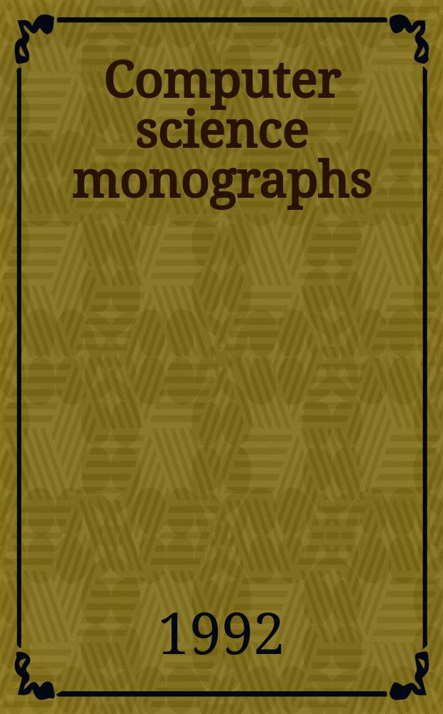 Computer science monographs : A publ. of the Inst. of statist. mathematics. №27 : MOLPHY