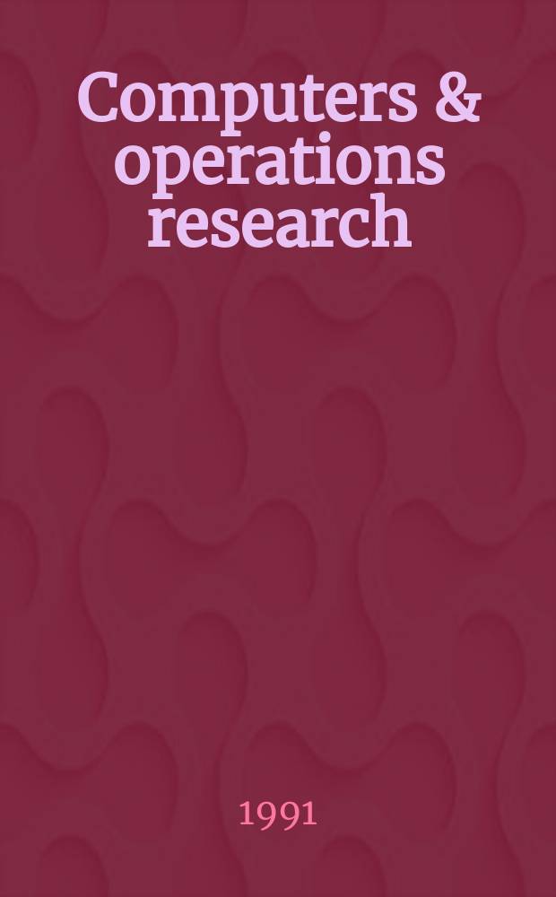 Computers & operations research : An intern. journal. Vol.18, №7 : Operations research and the rude instructions of the real world