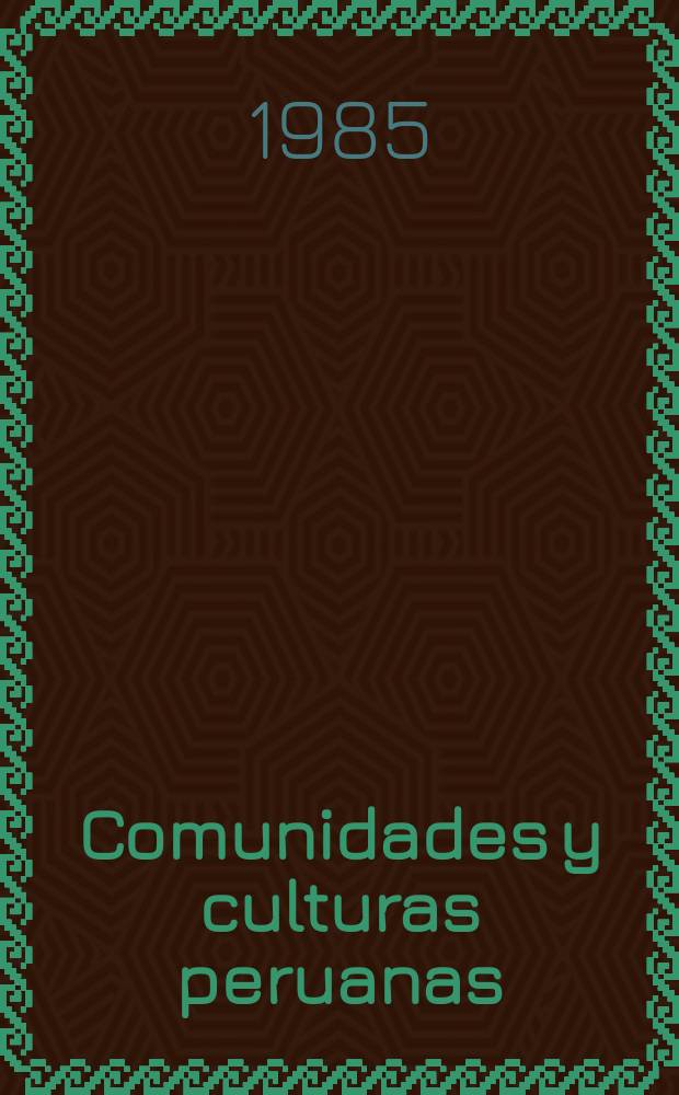 Comunidades y culturas peruanas