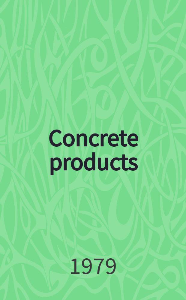 Concrete products