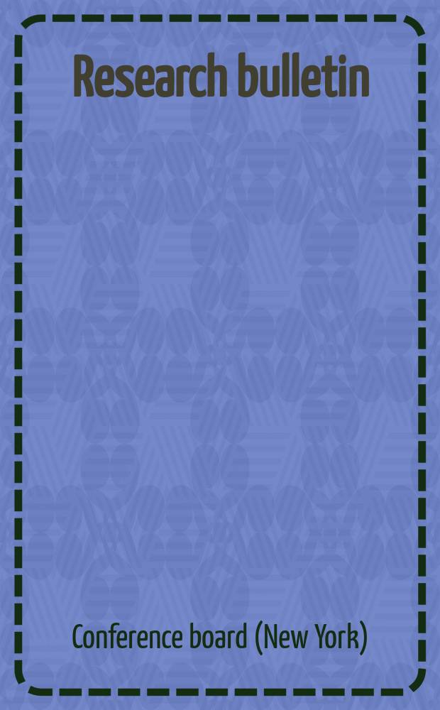 Research bulletin