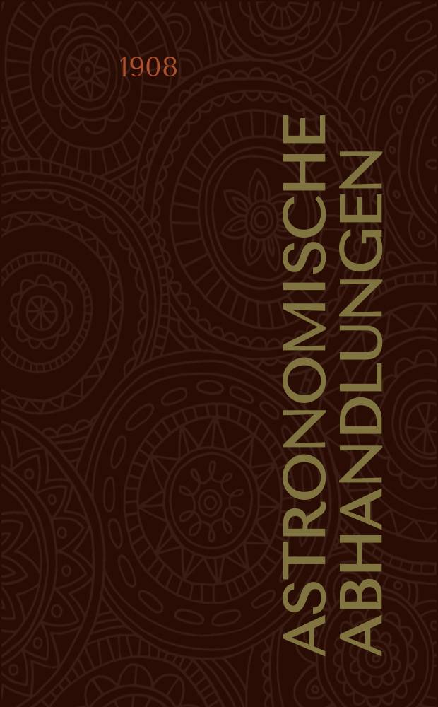 Astronomische Abhandlungen : Als Ergänzungshefte zu den Astronomischen Nachrichten. №14, Abh.2 : Definitive orbit of Comet 1886 III